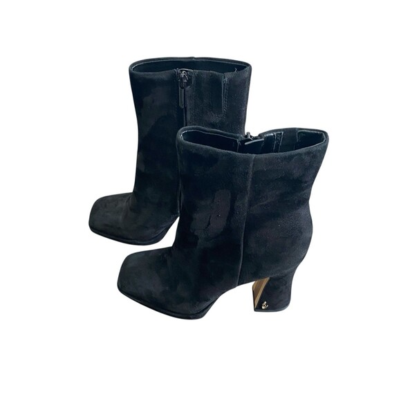 Sam Edelman Jaye Black Suede Block Heel Platform Ankle‎ Boots. Size 7 - Picture 1 of 11